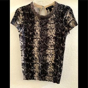 INC International Concepts beaded collar top